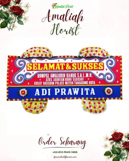 Papan Bunga Ucapan Selamat Buay Pemuka Bangsa Raja