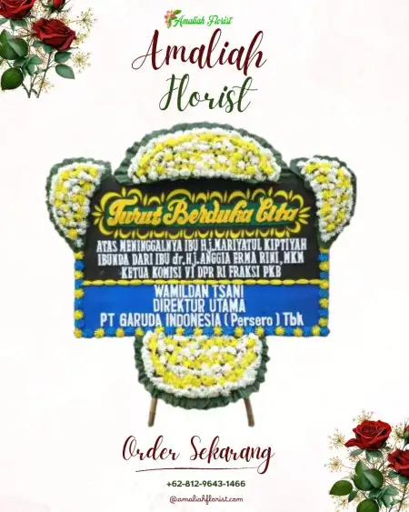 Papan Bunga Duka Buay Pemuka Bangsa Raja